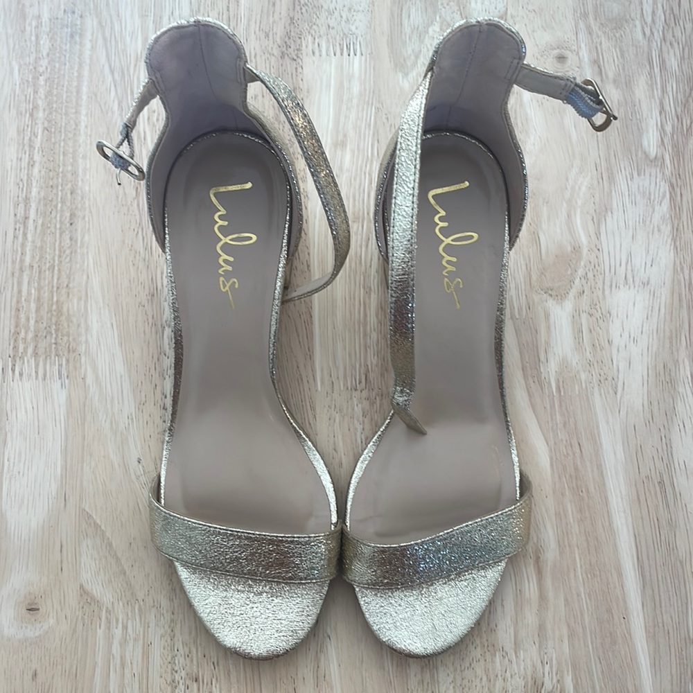 Women’s gold heels